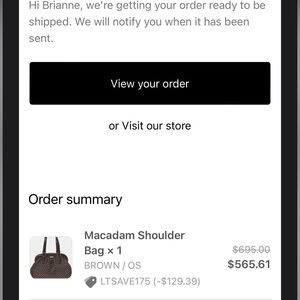 Celine Macadam Shoulder Bag Brown / OS